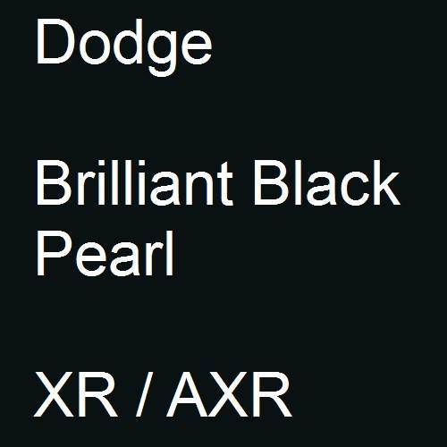 Dodge, Brilliant Black Pearl, XR / AXR.